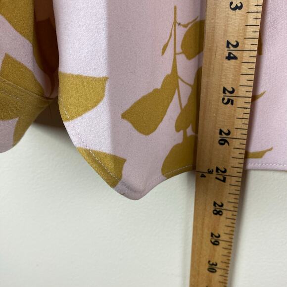 Boden Botanical Print Blush Pink Tunic Top Size 16 Cottagecore Elevated Artsy - Picture 6 of 7